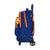 Mochila Escolar con Ruedas Compact Valencia Basket Azul Naranja