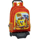 Mochila Escolar con Ruedas Spongebob Amarillo Naranja