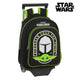 Mochila Escolar con Ruedas 705 The Mandalorian Negro Verde