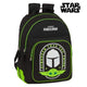 Mochila Escolar The Mandalorian Negro Verde