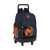 Mochila Escolar con Ruedas Compact Nerf Azul marino