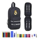 Plumier Mochila Real Madrid C.F. Azul marino (33 Piezas)