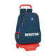 Mochila Escolar con Ruedas 905 Benetton Navy Azul marino