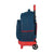 Mochila Escolar con Ruedas Compact Benetton Navy Azul marino