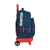 Mochila Escolar con Ruedas Compact Benetton Navy Azul marino