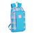 Mochila Casual Benetton Tartan Azul Multicolor