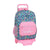 Mochila Escolar con Ruedas 905 Benetton Blooming Rosa