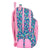 Mochila Escolar Benetton Blooming Rosa