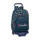 Mochila Escolar con Ruedas 905 Benetton Dot Com Azul marino