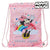 Bolsa Mochila con Cuerdas Minnie Mouse Rainbow Rosa