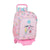 Mochila Escolar con Ruedas 905 Glow Lab Best Friends Rosa