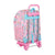 Mochila Escolar con Ruedas 905 Glow Lab Best Friends Rosa