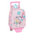 Mochila Escolar con Ruedas 805 Glow Lab Best Friends Rosa