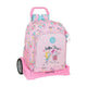 Mochila Escolar con Ruedas Evolution Glow Lab Best Friends Rosa