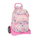 Mochila Escolar con Ruedas Evolution Glow Lab Welcome Home Rosa