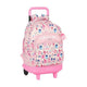 Mochila Escolar con Ruedas Compact Glow Lab Welcome Home Rosa