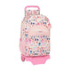 Mochila Escolar con Ruedas 905 Glow Lab Welcome Home Rosa