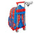 Mochila Escolar con Ruedas 705 Cars Mc Queen Azul Rojo