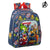 Mochila Infantil The Avengers Heroes Vs. Thanos Azul marino