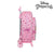 Mochila Escolar con Ruedas 905 Princesses Disney Express Yourself Rosa