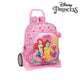 Mochila Escolar con Ruedas Evolution Princesses Disney Express Yourself Rosa