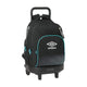 Mochila Escolar con Ruedas Compact Umbro Artico Negro