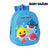 Mochila Infantil 3D Baby Shark Azul claro