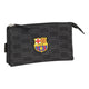 Estuche Escolar F.C. Barcelona Força Barça Negro (22 x 12 x 3 cm)