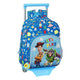 Mochila Escolar con Ruedas 705 Toy Story Let's Play Azul