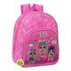 Mochila Infantil Art Club LOL Surprise! Fucsia