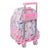 Mochila Escolar con Ruedas 705 Barbie Girl Power