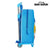 Mochila Escolar 3D con Ruedas 705 Baby Shark Azul claro