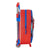 Mochila Escolar 3D con Ruedas Spiderman Azul Rojo