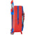 Mochila Escolar 3D con Ruedas Spiderman Azul Rojo