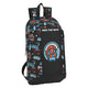 Mochila Casual Surf Camp Safta Negro Azul claro