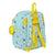 Mochila Escolar Baby Shark Beach day Amarillo Azul claro (22 x 27 x 10 cm)