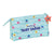 Estuche Escolar Baby Shark Beach Day Amarillo Azul claro (22 x 12 x 3 cm)