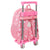 Mochila Escolar 3D con Ruedas Disney Jasmine Rosa (28 x 10 x 67 cm)