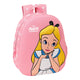 Mochila Escolar 3D Disney Alice in Wonderland Rosa