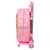 Mochila Escolar 3D con Ruedas Disney Alice in Wonderland Rosa (28 x 10 x 67 cm)