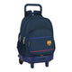 Mochila Escolar con Ruedas F.C. Barcelona Azul (33 x 45 x 22 cm)