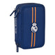 Plumier Triple Real Madrid C.F. Azul (12.5 x 19.5 x 5.5 cm) (36 Piezas)