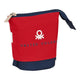 Estuche Cubilete Benetton United Rojo Blanco Azul marino (8 x 19 x 6 cm)