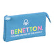 Estuche Escolar Benetton Hoop Azul (22 x 12 x 3 cm)