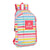 Mochila Casual Benetton Rayitas Multicolor (22 x 39 x 10 cm)