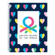 Libreta de Anillas Benetton Corazones Multicolor Azul marino A4