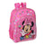 Mochila Escolar Minnie Mouse Lucky Rosa (33 x 42 x 14 cm)