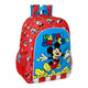 Mochila Escolar Mickey Mouse Clubhouse Happy smiles Rojo Azul (33 x 42 x 14 cm)