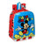 Mochila Escolar Mickey Mouse Clubhouse Happy smiles Rojo Azul (22 x 27 x 10 cm)