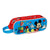 Estuche Escolar Mickey Mouse Clubhouse Happy Smiles Rojo Azul (21 x 8 x 6 cm)